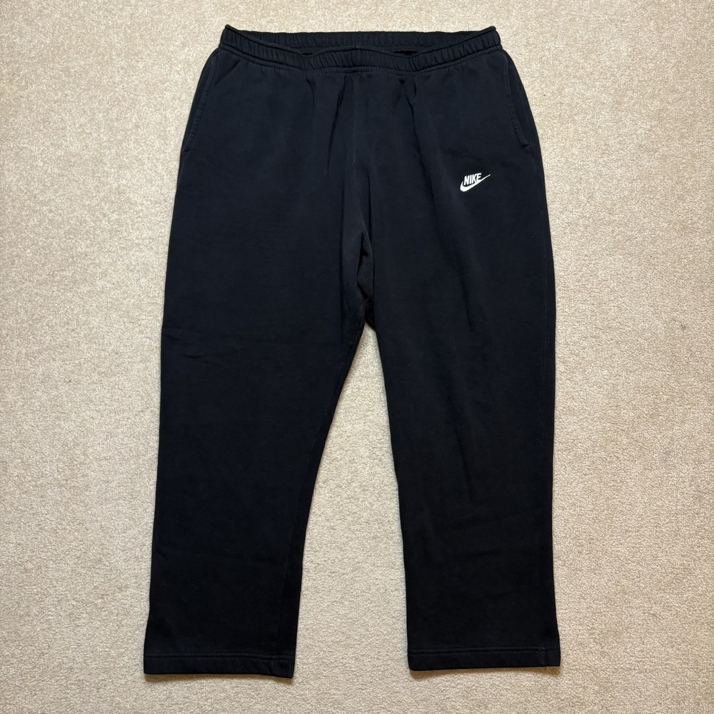 Nike Sweatpants Mens 4XL Black Fleece Lounge Pants Pockets Big Tall Casual